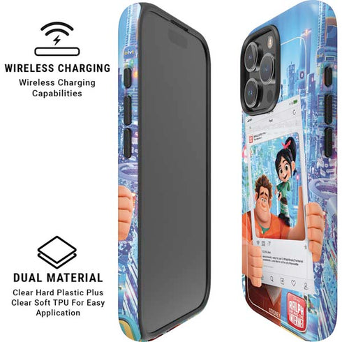 Disney Wreck-it Ralph and Vanellope Instagram Pose iPhone 16 Pro Magsafe Impact Case
